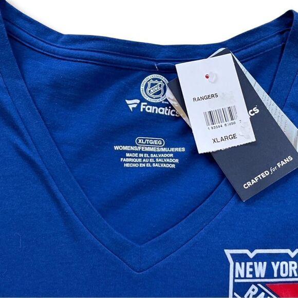 Fanatics NewYork Rangers “Believe In Blue” T-Shirt NHL Women's XL • NWT - Picture 4 of 9